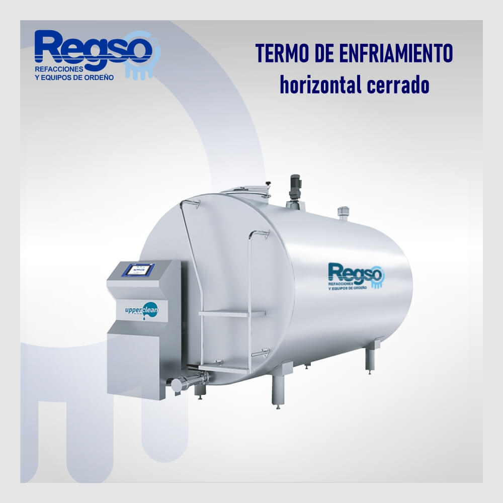 Termo de enfriamiento horizontal cerrado 2200 lts.
