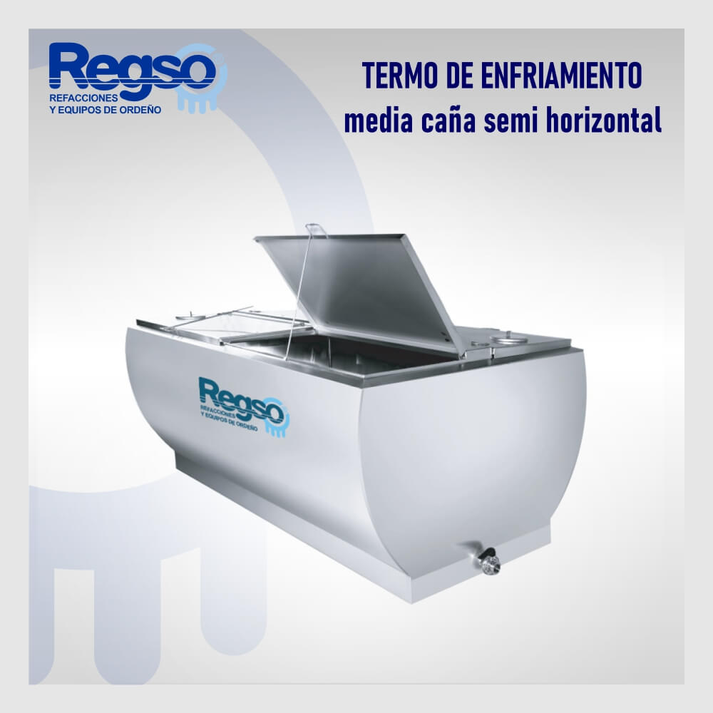 Tanque media caña semi horizontal 600 lts.