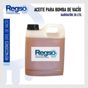 Aceite para Bomba de Vacío Garrafón 20 Lts.