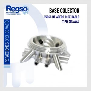 Base Colector 150CC de Acero Inoxidable Tipo De Laval