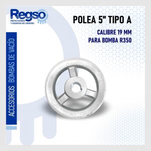 Polea 5" Tipo A Calibre 19 MM para Bomba R350