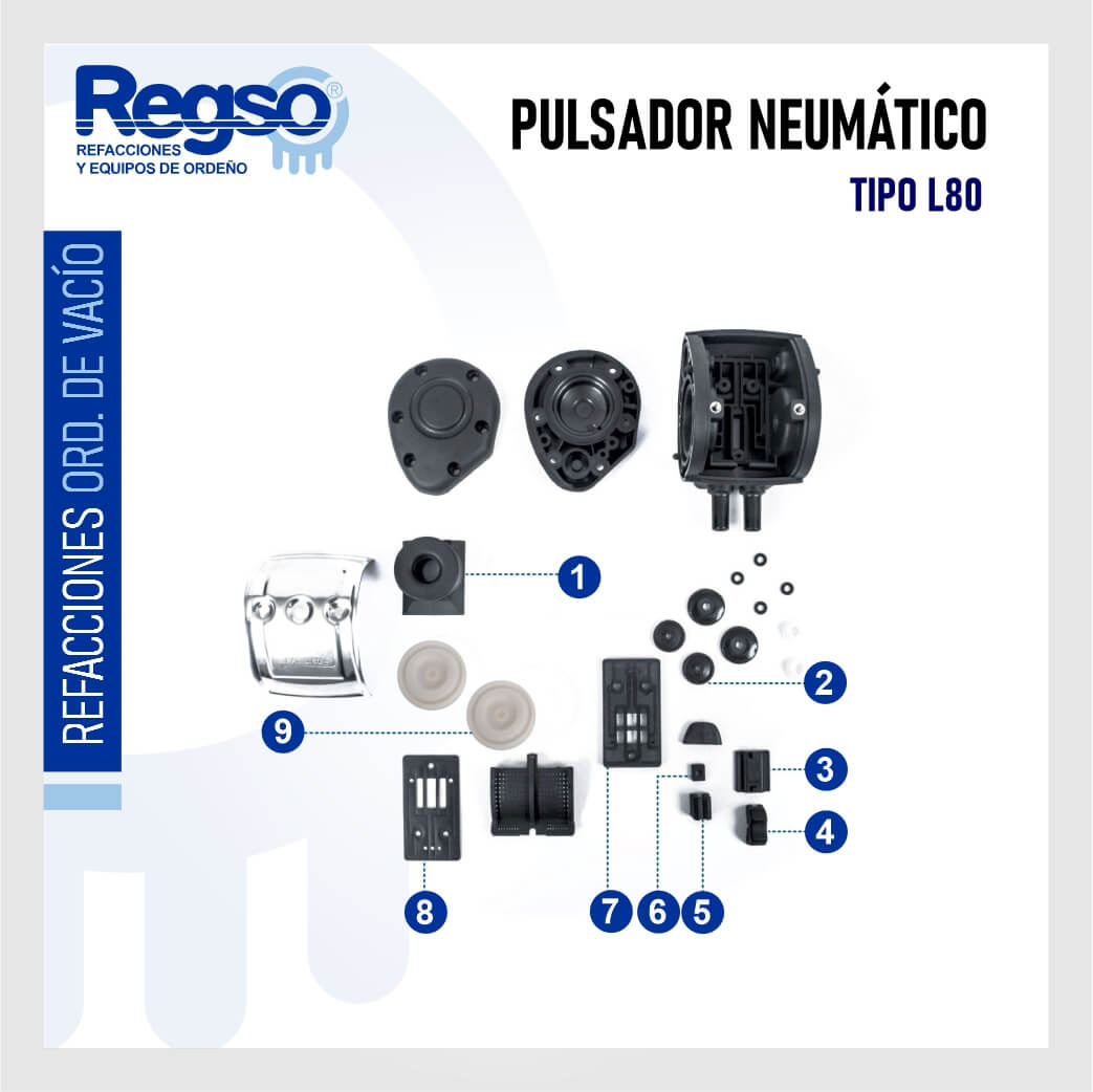 Pulsador Neumático Tipo L80 Explosión